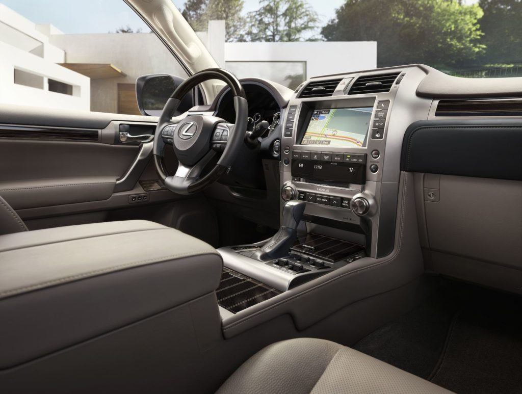 2021 Lexus GX interior layout.
