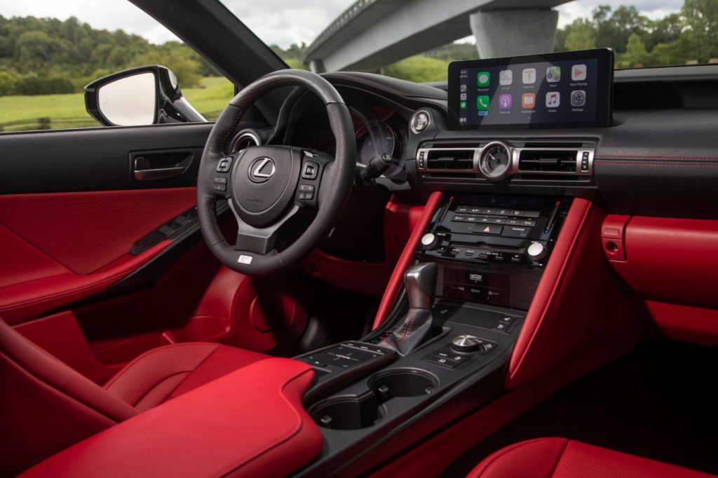 2021 Lexus IS interior layout.